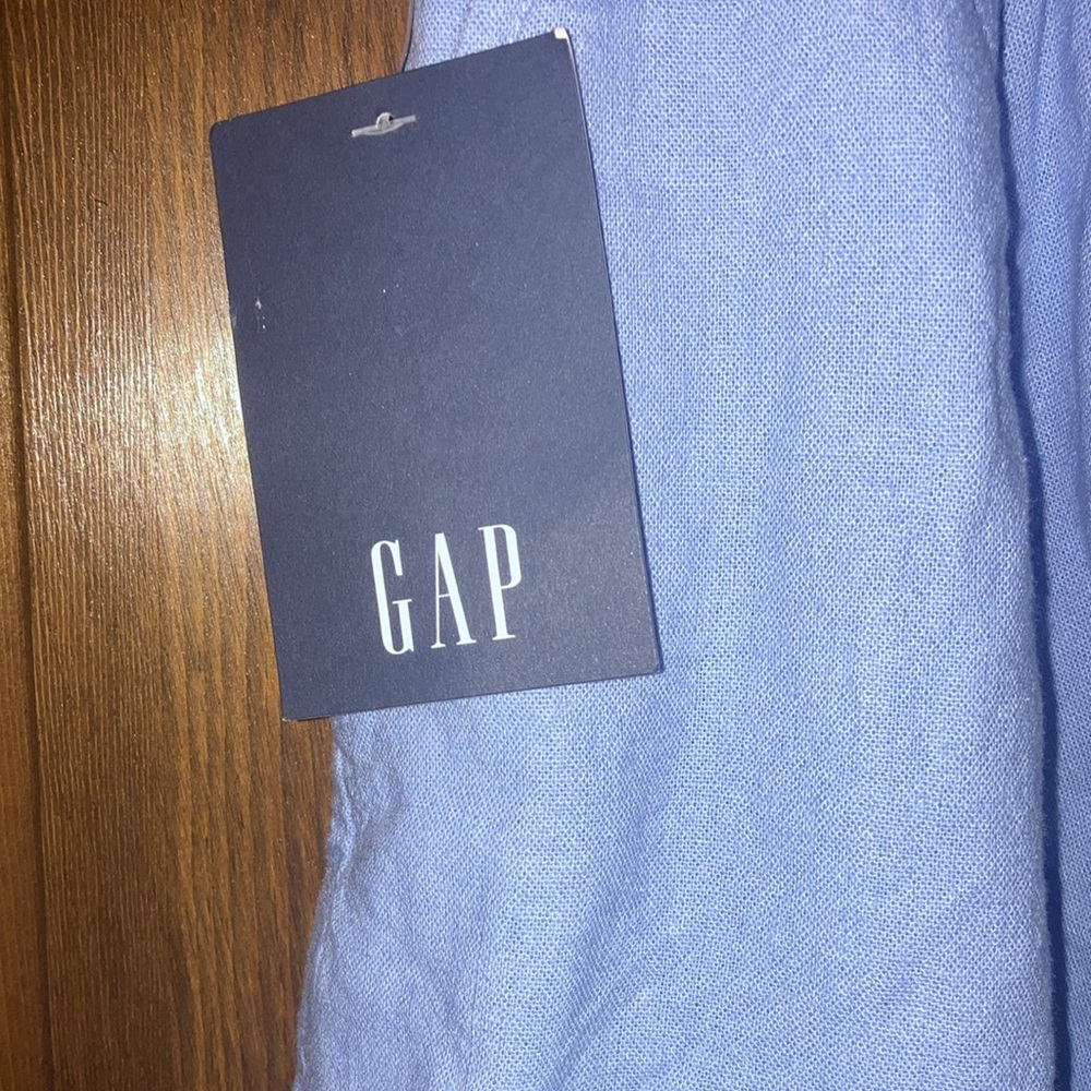 GAP Women's Light Blue Linen Shorts - Picture 7 of 9